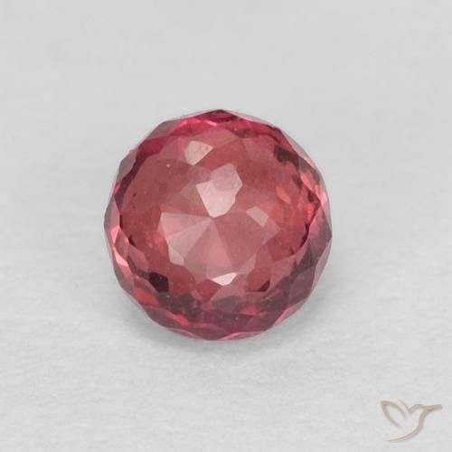 0.41ct Натуральный Medium Dark-Red Сапфир, Круглый, Чистота VVS