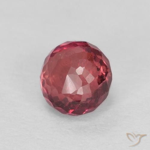 0.41 карата, натуральный Medium Dark-Red Сапфир, Круглый, Чистота VVS