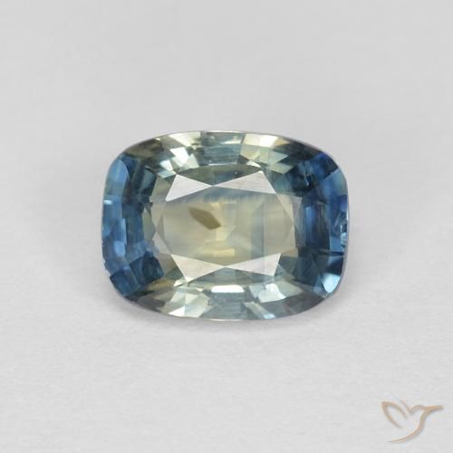 1.07ct Натуральный Многоцветный Сапфир, Подушка, VS-SI