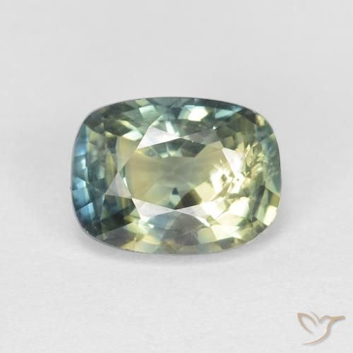 1.18ct Натуральный Многоцветный Сапфир, Подушка, VS-SI