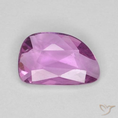 0.57ct Натуральный Интенсивный розовато-фиолетовый Сапфир, причудливая, VVS-VS