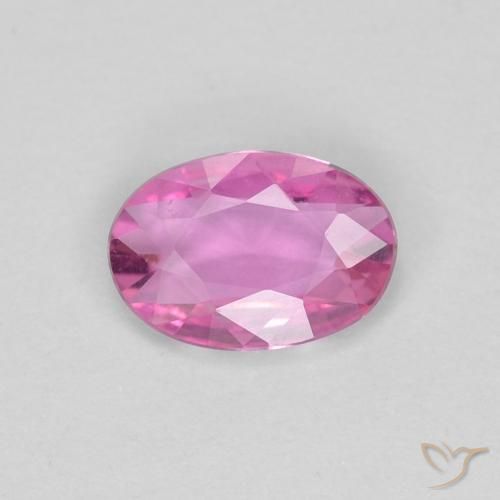 0.39ct Натуральный Королевский фиолетовый розовый Сапфир, Овал, VVS-VS