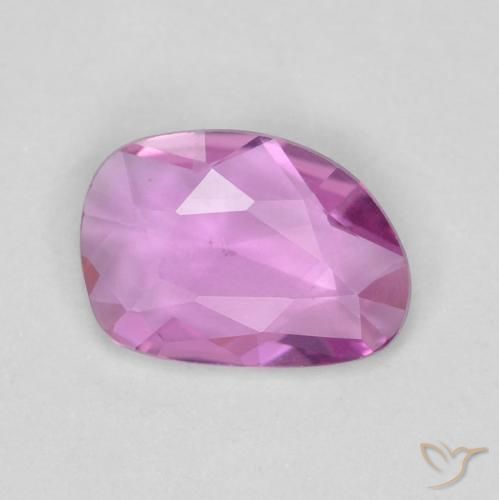 0.55ct Натуральный Глубокий розовато-фиолетовый Сапфир, причудливая, VVS-VS