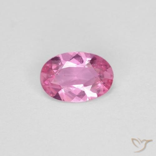 0.44ct Натуральный Королевский фиолетовый розовый Сапфир, Овал, Чистота VS