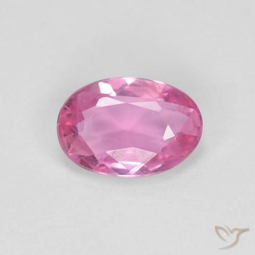 0.47ct Натуральный Средний розовый Сапфир, Овал, Чистота VVS