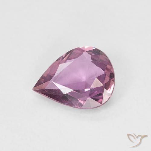 0.48ct Натуральный Medium Dark-Purple Сапфир, Форма груши, VVS-VS