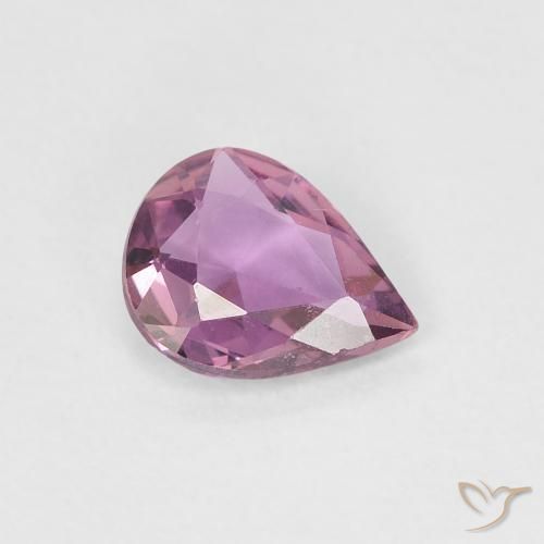 0.48 карата, натуральный Medium Dark-Purple Сапфир, Форма груши, VVS-VS
