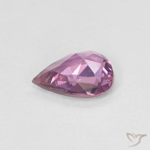 0.48 карата, натуральный Medium Dark-Purple Сапфир, Форма груши, VVS-VS