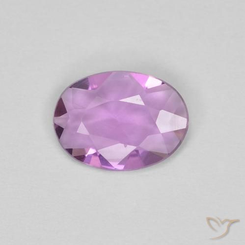 0.48ct Натуральный Светло-розовато-фиолетовый Сапфир, Овал, Чистота VVS