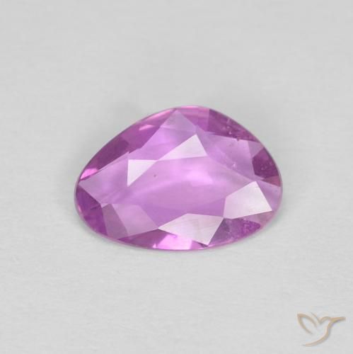 0.51ct Натуральный Глубокий розовато-фиолетовый Сапфир, причудливая, VVS-VS