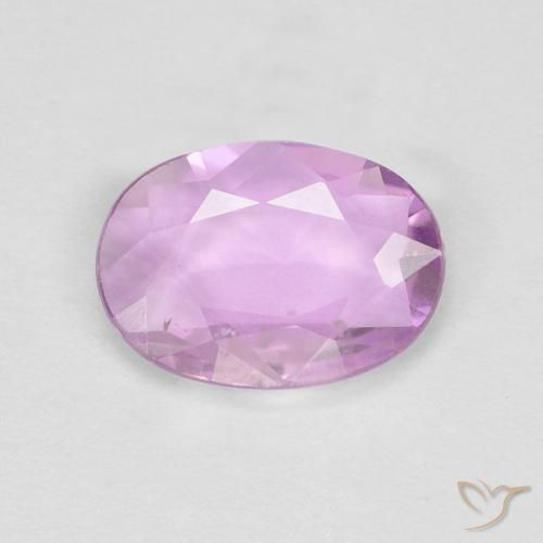 0.67ct Натуральный Средний фиолетовый Сапфир, Овал, Чистота VS