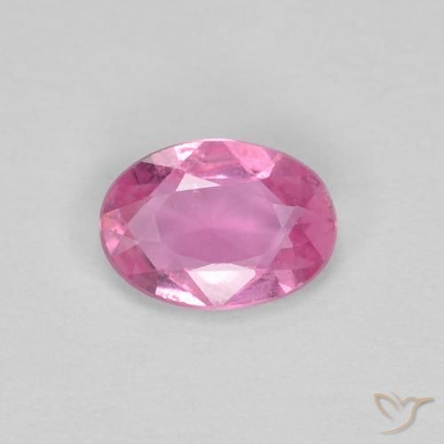 0.44ct Натуральный Королевский фиолетовый розовый Сапфир, Овал, Чистота VS