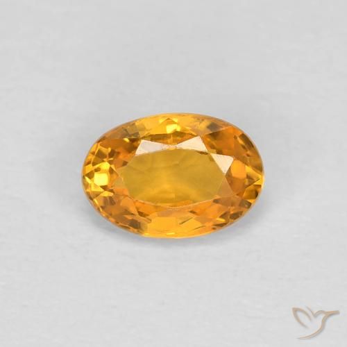 0.55ct Натуральный Средний апельсин Сапфир, Овал, VVS-VS