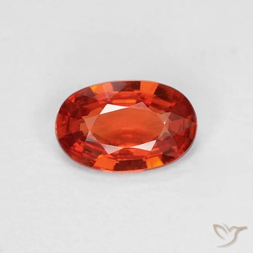 0.47ct Натуральный Средний красный Сапфир, Овал, Чистота VVS