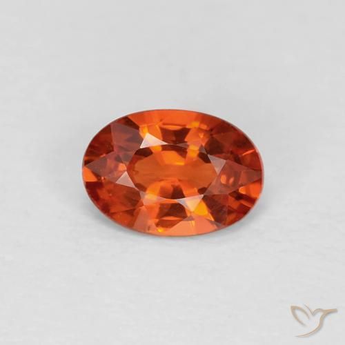 0.48ct Натуральный Ярко-малиновый красный Сапфир, Овал, Чистота VVS