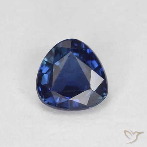 0.45ct Натуральный Сумеречный синий Сапфир, Триллион, VVS-VS
