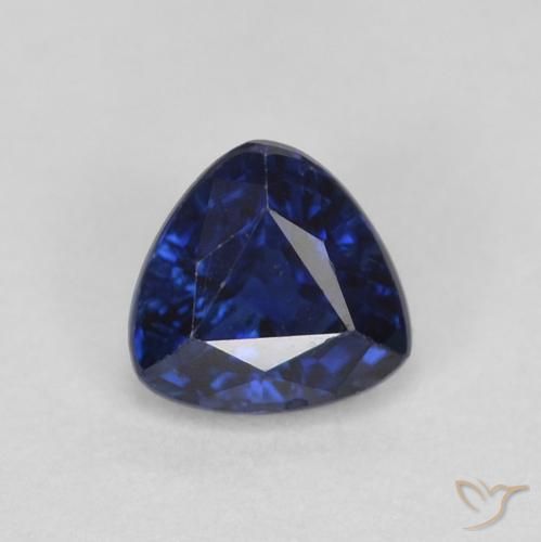 0.46ct Натуральный Сумеречный синий Сапфир, Триллион, Чистота VS