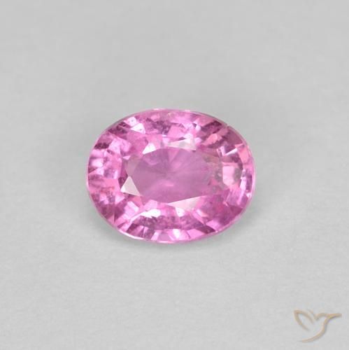 0.45ct Натуральный Средний розовый Сапфир, Овал, Чистота VS