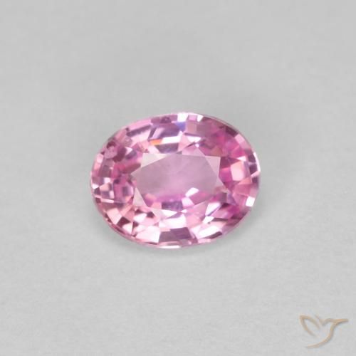 0.38ct Натуральный Королевский фиолетовый розовый Сапфир, Овал, Чистота VS