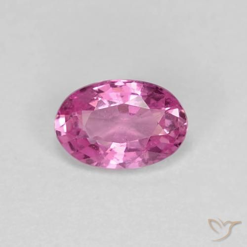 0.62ct Натуральный Красновато-пурпурный Сапфир, Овал, Чистота VS