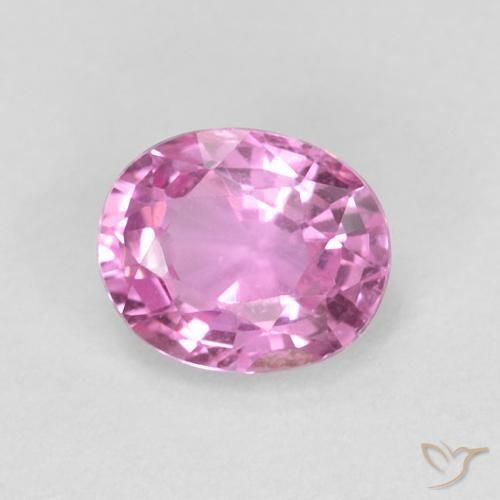 0.48ct Натуральный Королевский фиолетовый розовый Сапфир, Овал, Чистота VVS