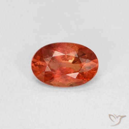 0.58ct Натуральный Средний апельсин Сапфир, Овал, Чистота VS