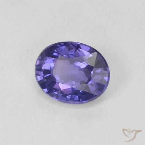 0.44ct Натуральный Пурпурно-розовый Сапфир, Овал, Чистота VVS