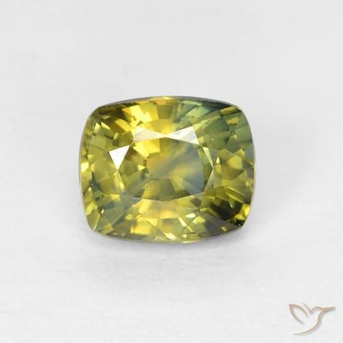 0.85ct Натуральный Многоцветный Сапфир, Подушка, VVS-VS