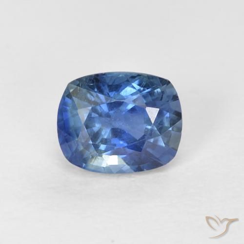 0.81ct Натуральный Синий / Голубой Сапфир, Подушка, VVS-VS
