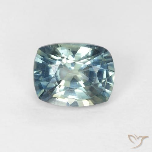 0.74ct Натуральный Бирюзовый Сапфир, Подушка, VVS-VS