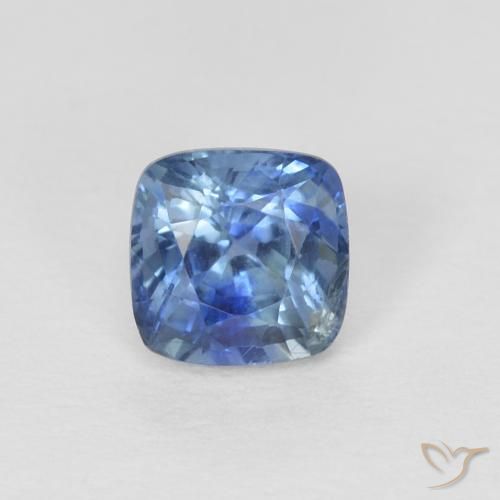 0.63ct Натуральный Темно-синий Сапфир, Подушка, Чистота VS