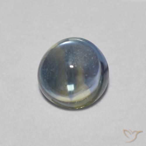 0.42ct Натуральный Пастельно-синий Сапфир, Круглый, Прозрачный
