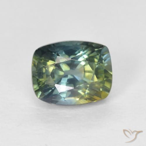 0.85ct Натуральный Многоцветный Сапфир, Подушка, VVS-VS