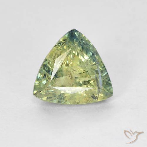 1.04ct Натуральный Многоцветный Сапфир, Триллион, VS-SI