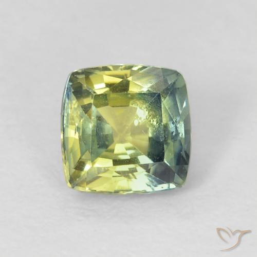 0.87ct Натуральный Многоцветный Сапфир, Подушка, Чистота VS