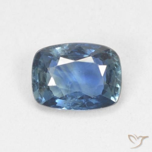 0.84ct Натуральный Темно-синий Сапфир, Подушка, Чистота VS