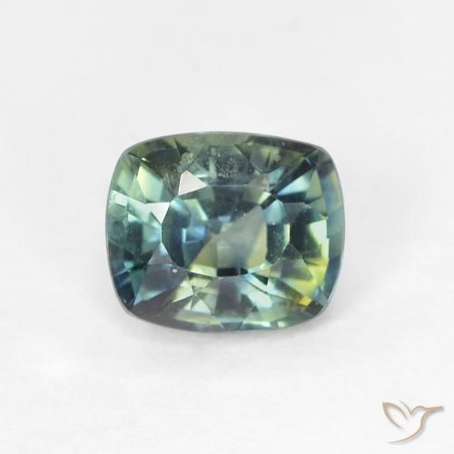 0.90ct Натуральный Многоцветный Сапфир, Подушка, VVS-VS