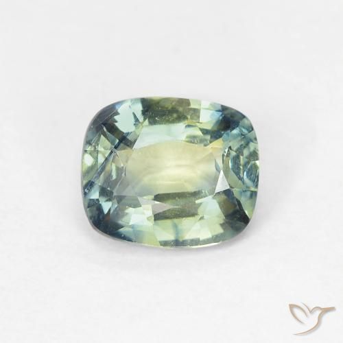 0.95ct Натуральный Многоцветный Сапфир, Подушка, VVS-VS