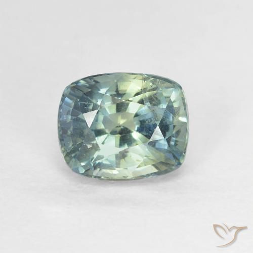 1.27ct Натуральный Многоцветный Сапфир, Подушка, VVS-VS