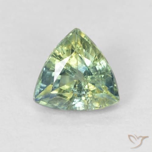 0.62ct Натуральный Многоцветный Сапфир, Триллион, Чистота VS