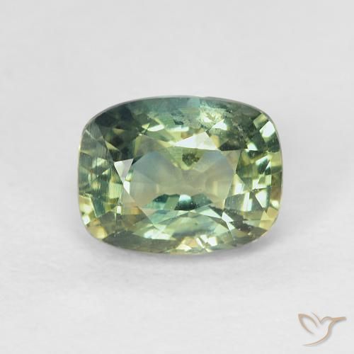 1.30ct Натуральный Многоцветный Сапфир, Подушка, VVS-VS