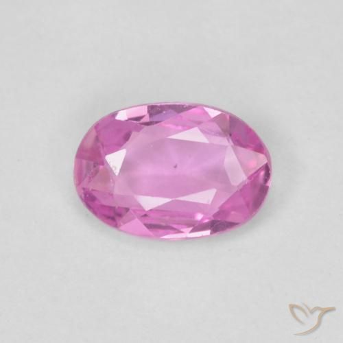 0.44ct Натуральный Интенсивный фиолетовый Сапфир, Овал, Чистота VVS