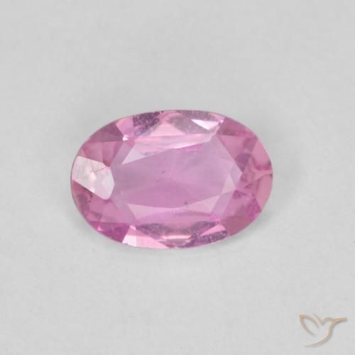 0.38ct Натуральный Пурпурно-розовый Сапфир, Овал, VVS-VS