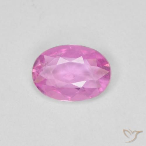 0.37ct Натуральный Интенсивный фиолетовый Сапфир, Овал, VVS-VS