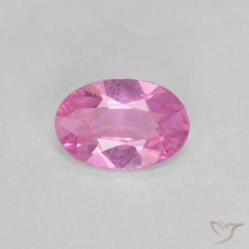 0.38ct Натуральный Яркий розовато-фиолетовый Сапфир, Овал, VVS-VS