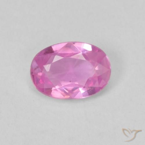 0.47ct Натуральный Яркий розовато-фиолетовый Сапфир, Овал, VVS-VS