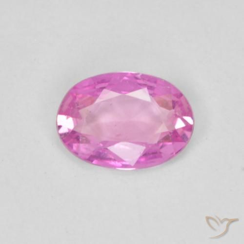 0.39ct Натуральный Пурпурно-розовый Сапфир, Овал, VVS-VS