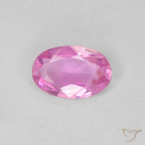 0.39ct Натуральный Королевский фиолетовый розовый Сапфир, Овал, Чистота VVS