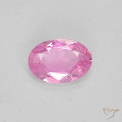 0.38ct Натуральный Королевский фиолетовый розовый Сапфир, Овал, Чистота VVS