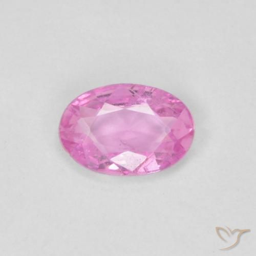 0.36ct Натуральный Королевский фиолетовый розовый Сапфир, Овал, Чистота VVS